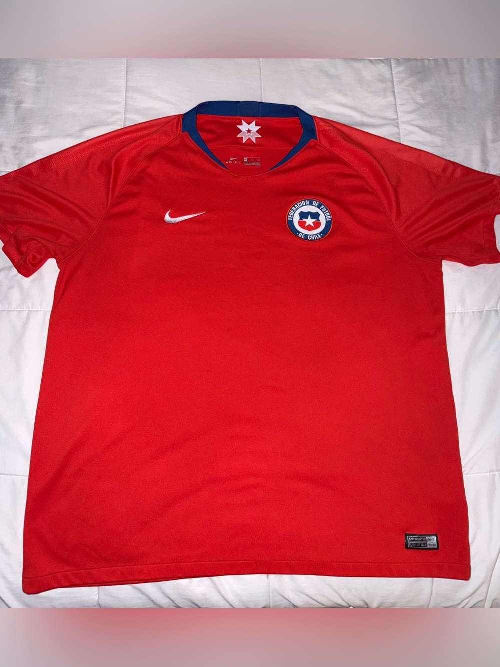 Nike Men's Red Chile National Team Soccer Jersey - 2XL
